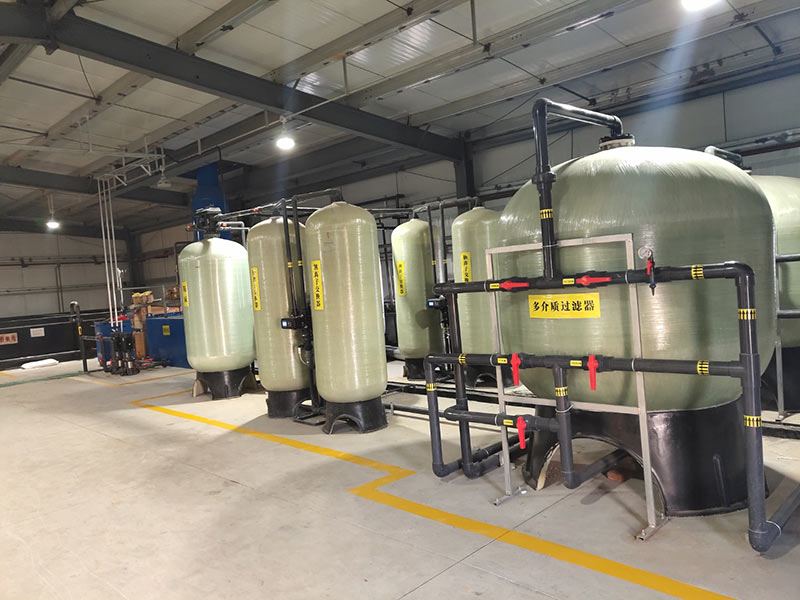豐鎮氟化園區工業中水回用設備安裝現場